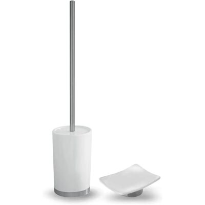 Kiamami Valentina - Juego de accesorios de baño en cerámica - Blanco Kiamami Valentina - Juego de accesorios de baño en cerámica - Blanco
