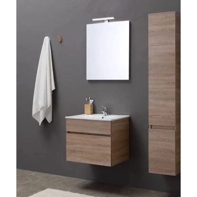 Kiamami Valentina - Meuble de bain mural - Bois clair - 60cm - Publicité Kiamami Valentina - Meuble de bain mural - Bois clair - 60cm - Publicité