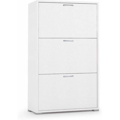 Kiamami Valentina - Schuhschrank - 3-türig Weiß Rovere - Schuhaufbewahrung Kiamami Valentina - Schuhschrank - 3-türig Weiß Rovere - Schuhaufbewahrung