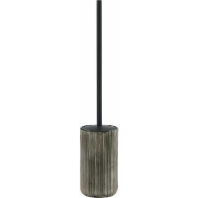 Kiamami Valentina - Porte Brosse WC En Céramique Zébrée Noire Nambino Kiamami Valentina - Porte Brosse WC En Céramique Zébrée Noire Nambino
