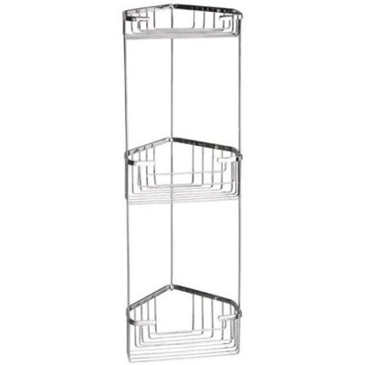 KIAMAMI VALENTINA - Porta Jabonera de Esquina para Ducha - Acero Inoxidable, 3 Niveles KIAMAMI VALENTINA - Porta Jabonera de Esquina para Ducha - Acero Inoxidable, 3 Niveles