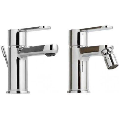 Kiamami Valentina - Mezclador Monoblock de Latón para Lavabo y Bidet - Cromo Kiamami Valentina - Mezclador Monoblock de Latón para Lavabo y Bidet - Cromo