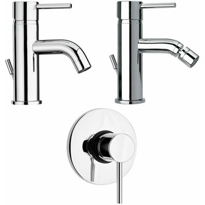 Kiamami Valentina - Ensemble de Robinetteries Modernes - Finition Chrome Kiamami Valentina - Ensemble de Robinetteries Modernes - Finition Chrome