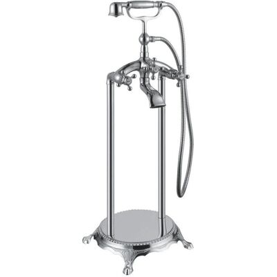 Kiamami Valentina - Robinet à colonne pour baignoire centre pièce - Chrome Kiamami Valentina - Robinet à colonne pour baignoire centre pièce - Chrome