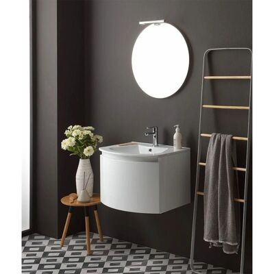 Kiamami Valentina - Mueble de Baño Suspendido Blanco Curvo - Riva Kiamami Valentina - Mueble de Baño Suspendido Blanco Curvo - Riva
