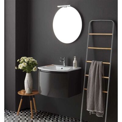 Meuble de salle de bains KvStore Riva - Gris - Design Moderne - Publicité Meuble de salle de bains KvStore Riva - Gris - Design Moderne - Publicité