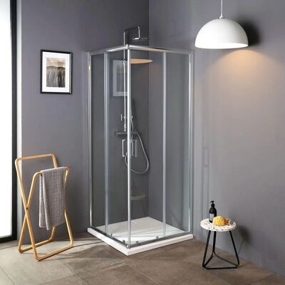 Kiamami Valentina - Cabina doccia scorrevole 75x75cm - Moderna Kiamami Valentina - Cabina doccia scorrevole 75x75cm - Moderna
