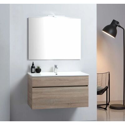 Mobilier de salle de bain en bois naturel Kiamami Valentina - Design moderne Mobilier de salle de bain en bois naturel Kiamami Valentina - Design moderne