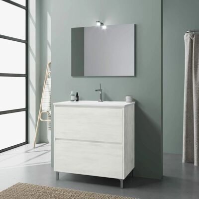 Mueble de baño Laguna blanco 80cm de Kiamami Valentina - Tipo de baño Mueble de baño Laguna blanco 80cm de Kiamami Valentina - Tipo de baño
