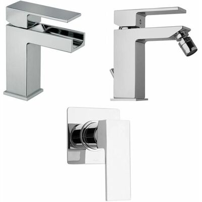 Kiamami Valentina - Set di rubinetti - Cromato - Bagno, Bidet, Doccia Kiamami Valentina - Set di rubinetti - Cromato - Bagno, Bidet, Doccia