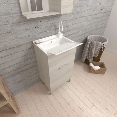 Kiamami Valentina - Mobile Lavatoio 45cm con 1 anta - Legno chiaro Kiamami Valentina - Mobile Lavatoio 45cm con 1 anta - Legno chiaro
