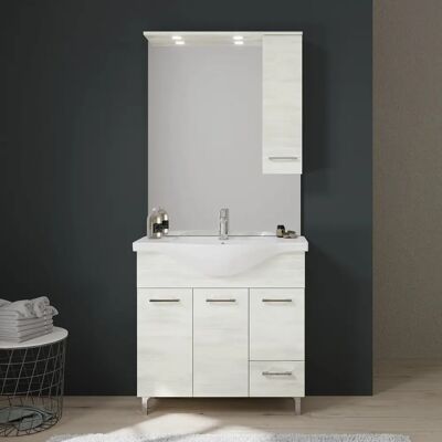 Mobili Bagno Kiamami Valentina Rovere Bianco - 85cm Rimini Mobili Bagno Kiamami Valentina Rovere Bianco - 85cm Rimini