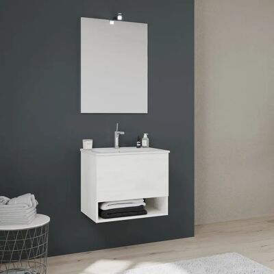 Kiamami Valentina - Mobile bagno sospeso 60cm - Bianco Venezia Kiamami Valentina - Mobile bagno sospeso 60cm - Bianco Venezia