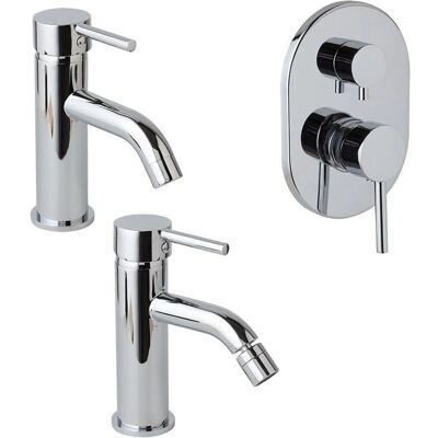 Kiamami Valentina - Set Rubinetti Bagno, Bidet, Ducha - Cromato Kiamami Valentina - Set Rubinetti Bagno, Bidet, Ducha - Cromato