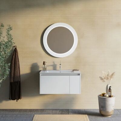 Kiamami Valentina - Modernes Badezimmermöbel mit LED-Spiegel Kiamami Valentina - Modernes Badezimmermöbel mit LED-Spiegel