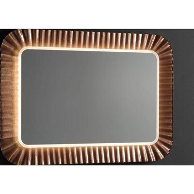 Kiamami Valentina - Wellenförmiger Glasrahmen LED Spiegel - 94x68 - Spiegel Kiamami Valentina - Wellenförmiger Glasrahmen LED Spiegel - 94x68 - Spiegel