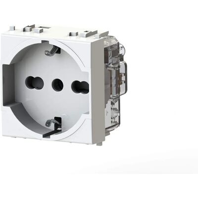 Prise électrique compatible Vimar Plana P40 - Blanc Prise électrique compatible Vimar Plana P40 - Blanc