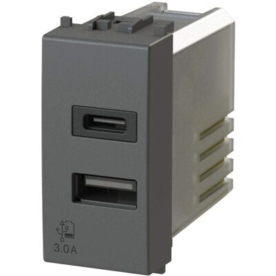 Vimar 4b.v19.usb.30 - USB Steckdose - Anthrazit Vimar 4b.v19.usb.30 - USB Steckdose - Anthrazit