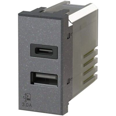 Bticino USB 3.0A Anthrazit 4-Box Bticino USB 3.0A Anthrazit 4-Box
