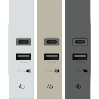 Ładowarka USB Tecnomat Bricoman - 4 Pudełka, Typ C i A, Kolorowe Pokrywy Ładowarka USB Tecnomat Bricoman - 4 Pudełka, Typ C i A, Kolorowe Pokrywy
