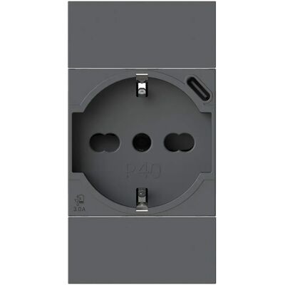 Gniazdko ścienne Bticino P40 USB 3A - Wtyczka elektryczna Gniazdko ścienne Bticino P40 USB 3A - Wtyczka elektryczna