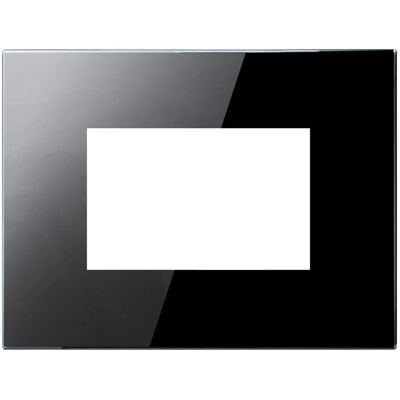 Bricoman Schalterplatte - 4 Module - Schwarz Bricoman Schalterplatte - 4 Module - Schwarz