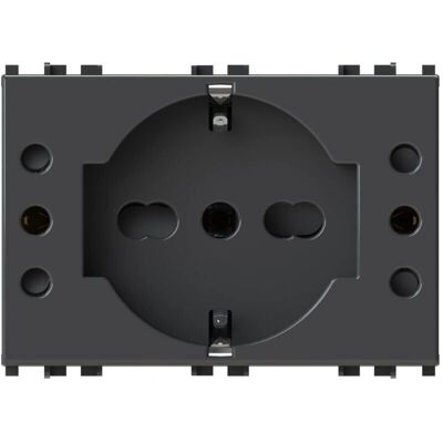 Vimar P503 Steckdose - 3 Module - Grau Vimar P503 Steckdose - 3 Module - Grau
