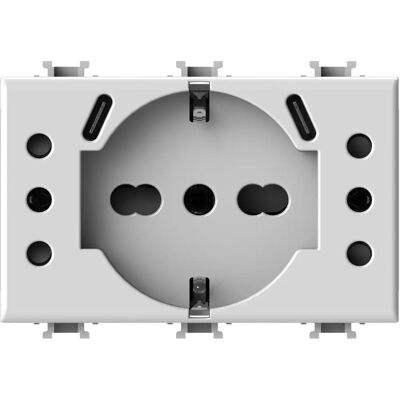4 Box - Prise USB universelle - Compatible Bticino Matix 4 Box - Prise USB universelle - Compatible Bticino Matix