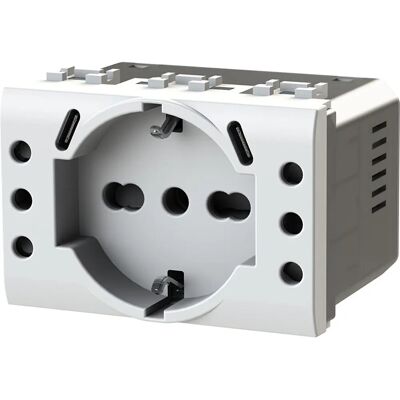 Presa a Parete Bticino - 5 USB & Prese Standard Presa a Parete Bticino - 5 USB & Prese Standard