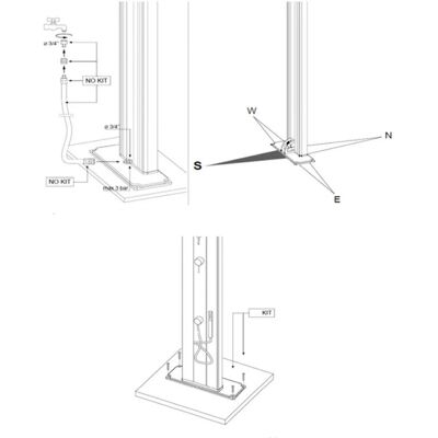 Arkema Design Big Happy Solar Dusche - Öffentlich/Privat 40L UV-beständig Violett Arkema Design Big Happy Solar Dusche - Öffentlich/Privat 40L UV-beständig Violett