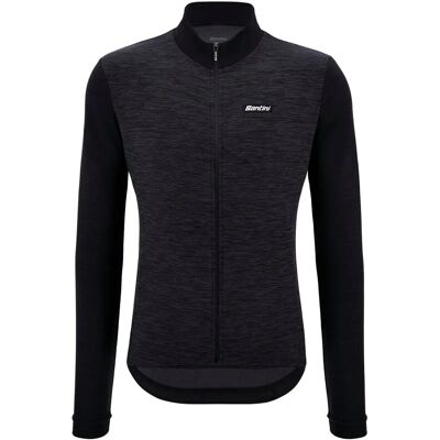Maglia Santini Pure a Manica Lunga Nero - Taglio Classico Maglia Santini Pure a Manica Lunga Nero - Taglio Classico