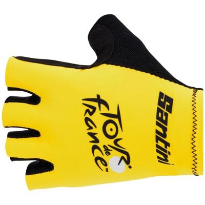 Guanti ciclismo ufficiali Tour de France Santini - Giallo - L Guanti ciclismo ufficiali Tour de France Santini - Giallo - L