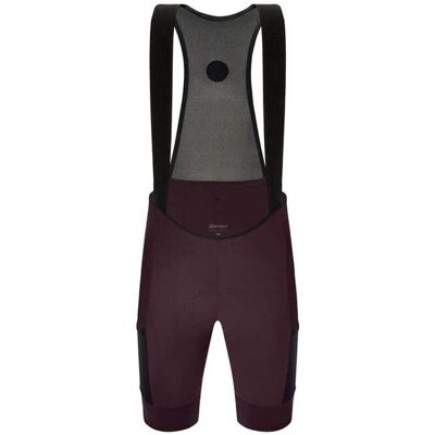 Pantalones cortos de tirantes Santini Gravel violeta burdeos - Ciclismo Pantalones cortos de tirantes Santini Gravel violeta burdeos - Ciclismo