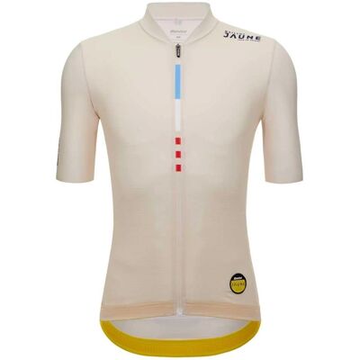 Santini Mont Ventoux Slim Fit Radtrikot - Beige Santini Mont Ventoux Slim Fit Radtrikot - Beige