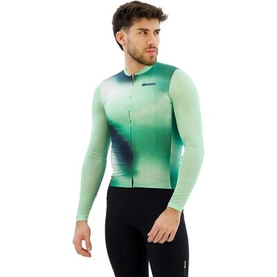 Santini - Ombra Eco Sleek - Verde - Maniche lunghe - Jersey Santini - Ombra Eco Sleek - Verde - Maniche lunghe - Jersey