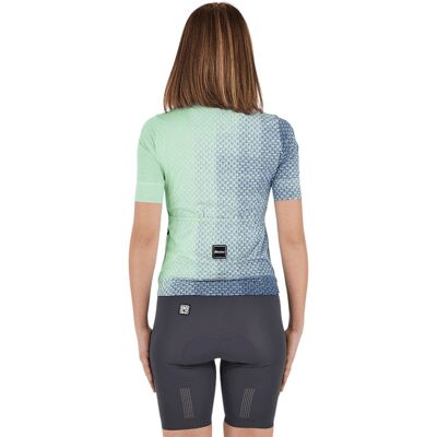 Maillot Santini Paws Form à manches courtes pour femme - Vert - Coupe Slim - Maillot - Publicité Maillot Santini Paws Form à manches courtes pour femme - Vert - Coupe Slim - Maillot - Publicité