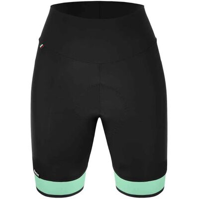 Pantalones cortos de ciclista sin tirantes Santini Giada - Compresión media, Badana de gel femenina, Tejido elástico italiano Pantalones cortos de ciclista sin tirantes Santini Giada - Compresión media, Badana de gel femenina, Tejido elástico italiano