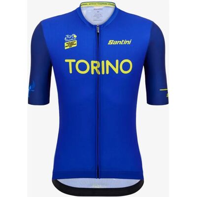 Maglietta da Ciclismo Tour de France 2024 Etapa 3 Blu - Corte Classic Maglietta da Ciclismo Tour de France 2024 Etapa 3 Blu - Corte Classic
