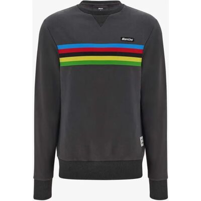 Santini - X UCI World Champion - Gris - XL - Sweatshirt Santini - X UCI World Champion - Gris - XL - Sweatshirt