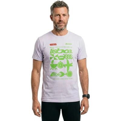 Santini - La Vuelta 2024 Lisboa Etapa 1 - Bianco - Verde - T-Shirt Santini - La Vuelta 2024 Lisboa Etapa 1 - Bianco - Verde - T-Shirt