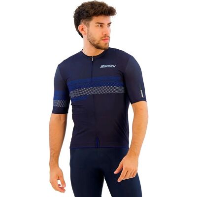 Santini Idea Radtrikot - Kurzarm - Marineblau - Radtrikot Santini Idea Radtrikot - Kurzarm - Marineblau - Radtrikot