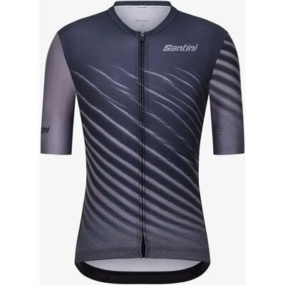 Maillot Santini Astro de Ciclismo - Manga Corta, Gris Oscuro y Negro Maillot Santini Astro de Ciclismo - Manga Corta, Gris Oscuro y Negro