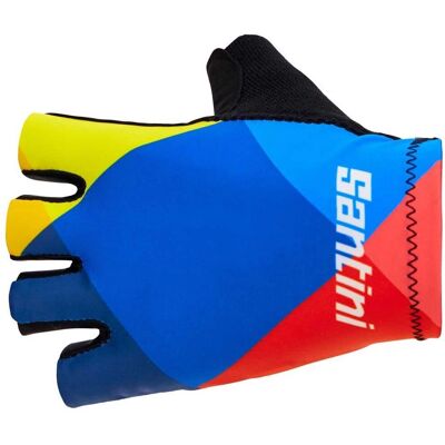 Guantes de ciclismo Santini Modelo 2025 Verano multicolor Guantes de ciclismo Santini Modelo 2025 Verano multicolor