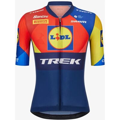 Jersey de ciclismo Santini 2025 - Aero azul manga corta Jersey de ciclismo Santini 2025 - Aero azul manga corta