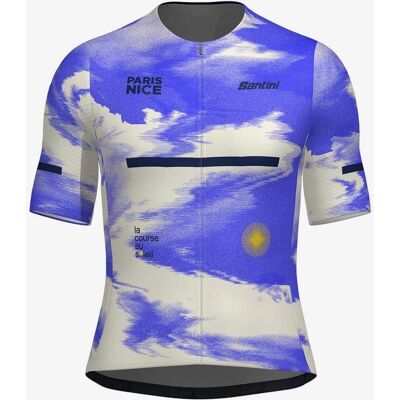 Jersey Santini Paris-Nice 2025 - Manica corta - Blu e bianco Jersey Santini Paris-Nice 2025 - Manica corta - Blu e bianco