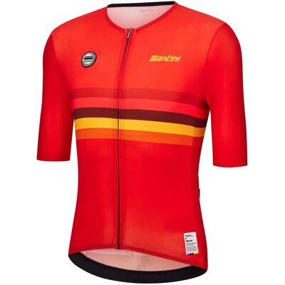 Santini UCI Weltmeister Spanien Enges Passform Radsporttrikot - Jersey Santini UCI Weltmeister Spanien Enges Passform Radsporttrikot - Jersey