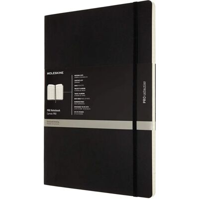 Moleskine Pro Cuaderno Tapa Blanda A4 192 páginas negro Moleskine Pro Cuaderno Tapa Blanda A4 192 páginas negro