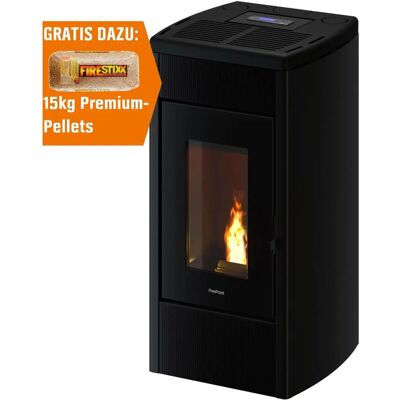 FREEPOINT Duke Pelletofen - WiFi, 14 kW, Schwarz FREEPOINT Duke Pelletofen - WiFi, 14 kW, Schwarz