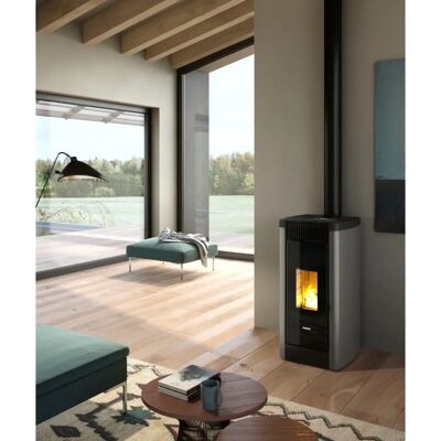FREEPOINT Steel 9 Pelletofen - Titanium, 8,5 kW, WLAN FREEPOINT Steel 9 Pelletofen - Titanium, 8,5 kW, WLAN