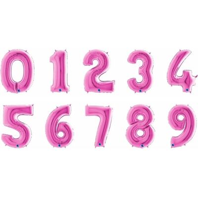 Ciao Numero 4 Palloncino Fucsia - Palloncino Ciao Numero 4 Palloncino Fucsia - Palloncino
